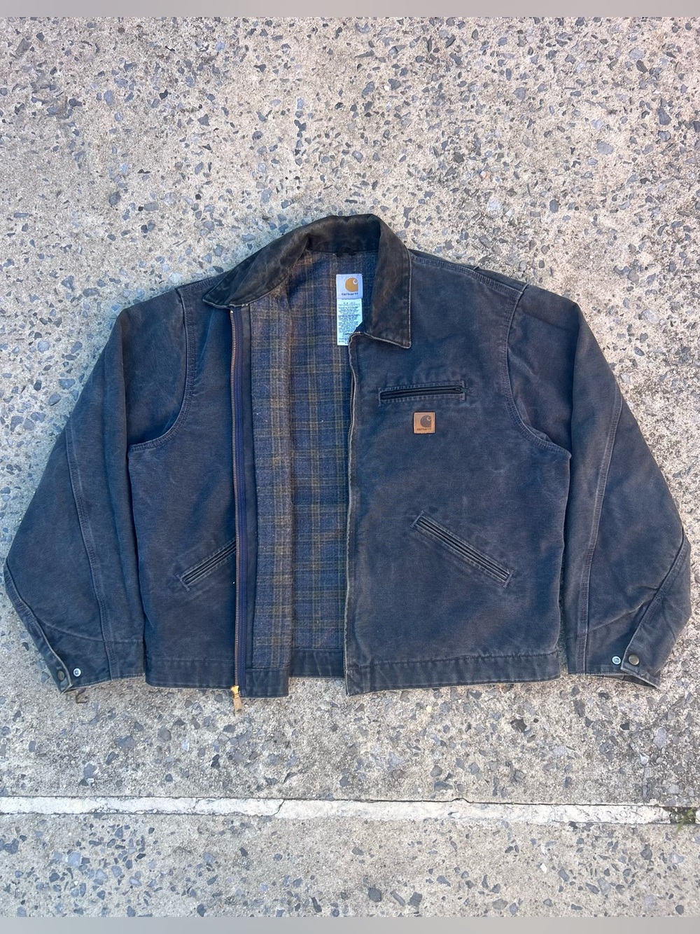 VTG Carhartt Detroit Faded Jacket J97 PTL Men’s Size XL